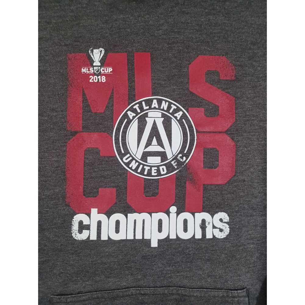 Atlanta United Hoodie Womens L Gray Pullover 2018 MLS cup Champion - Picture 3 of 4